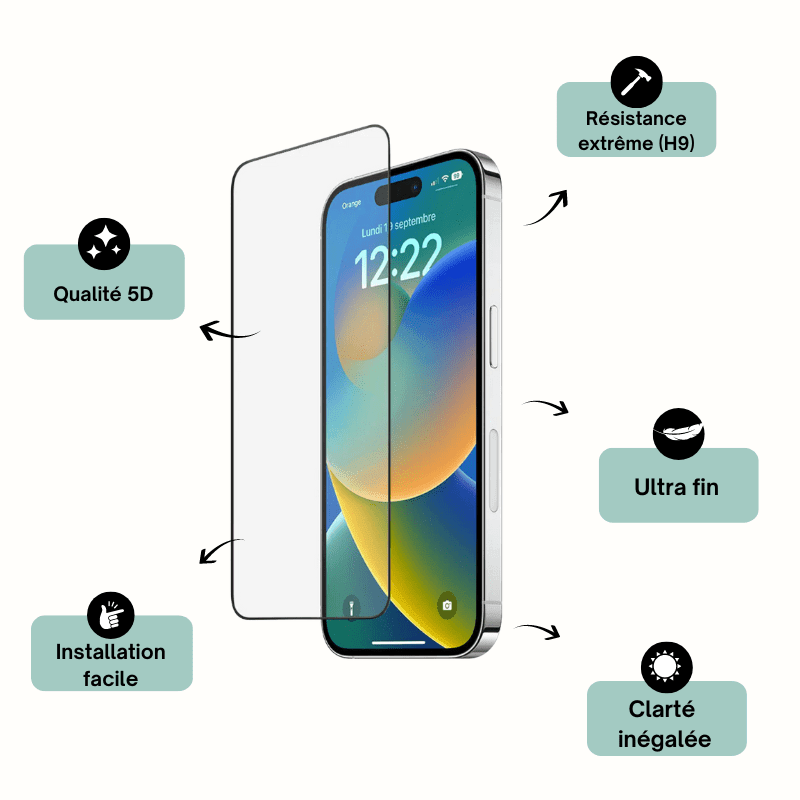 Verre Trempé incassable et facile à poser pour Samsung Galaxy Note 9