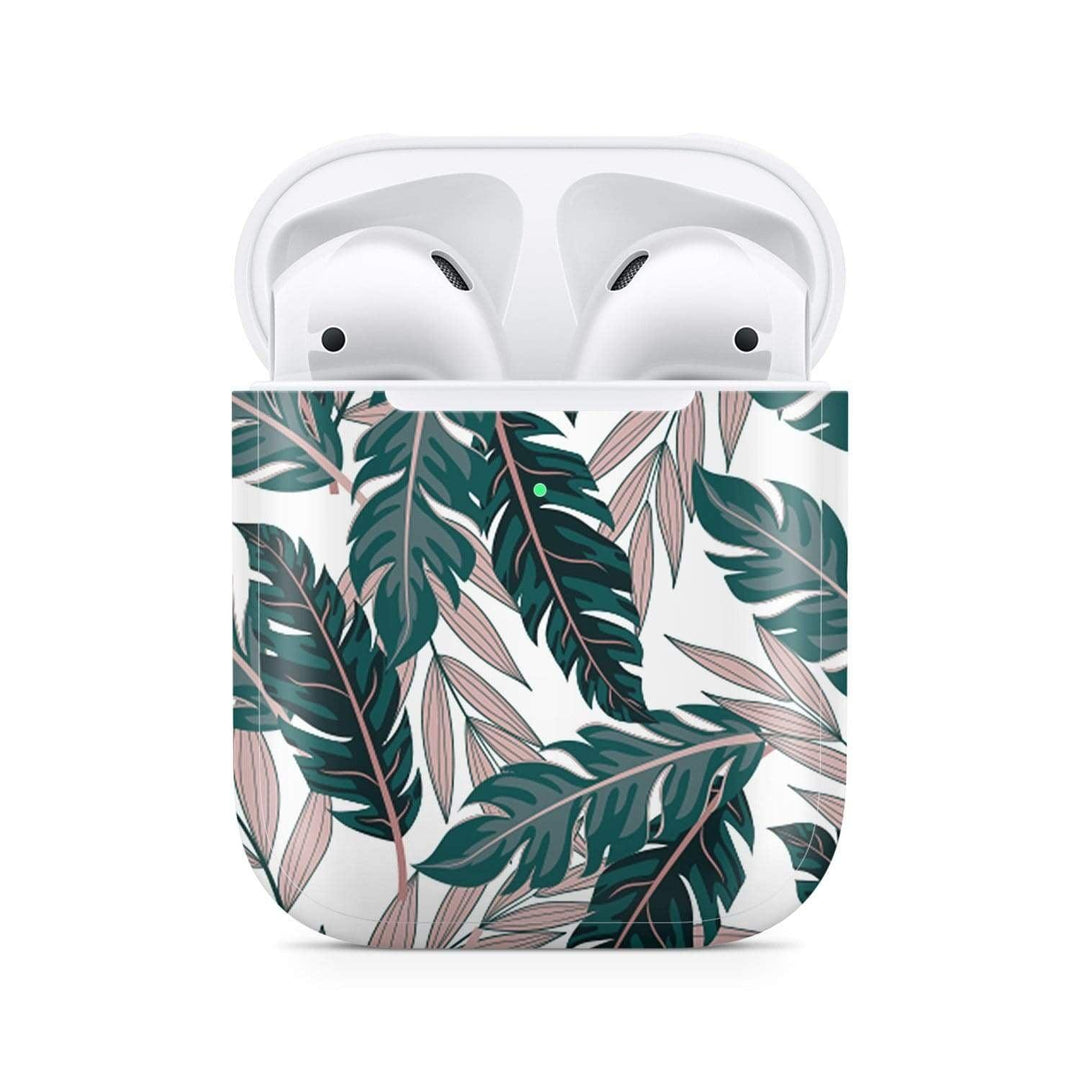 Dealer de coque Coque Airpods Coque AirPods Feuilles vertes