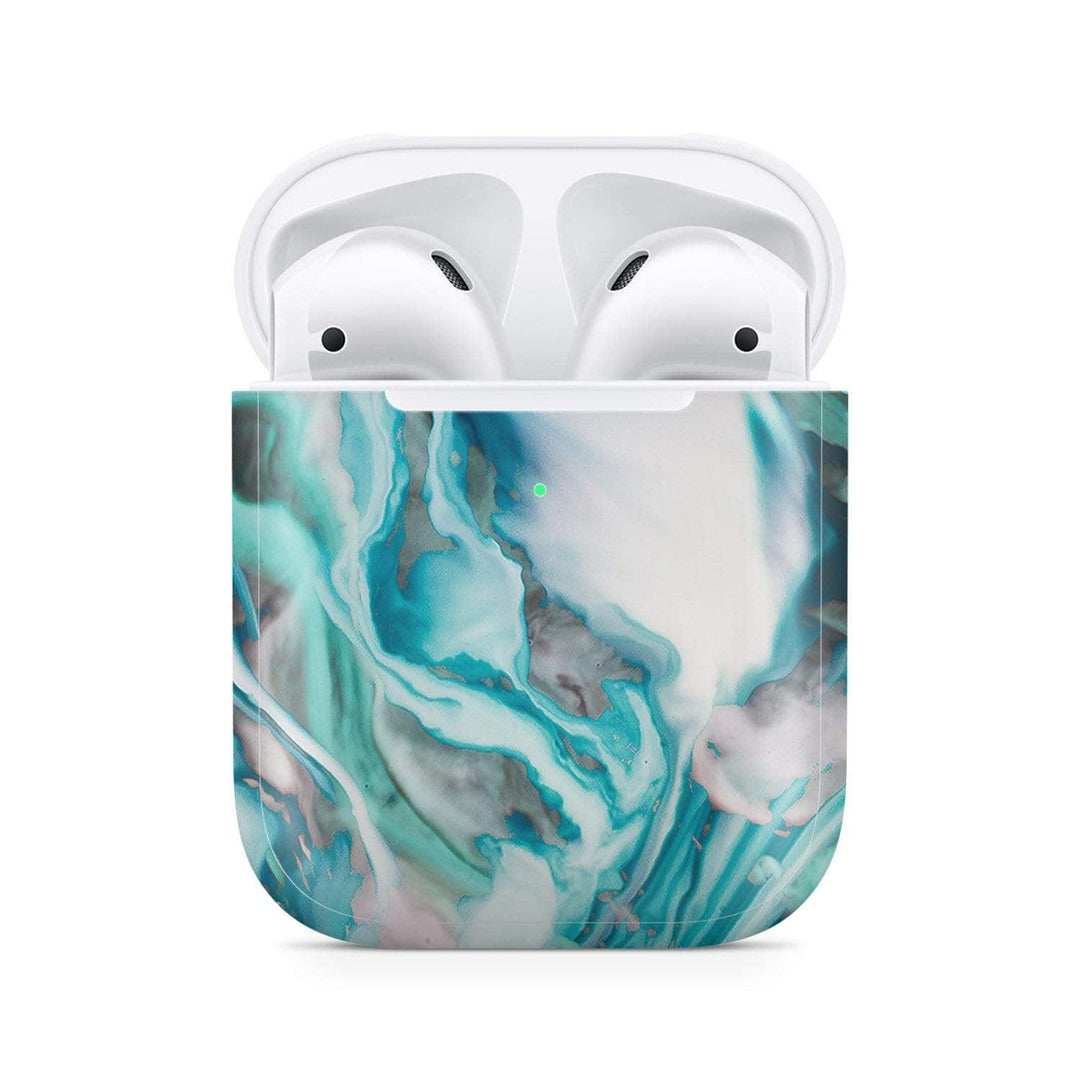 Dealer de coque Coque Airpods Coque AirPods Marbre turquoise