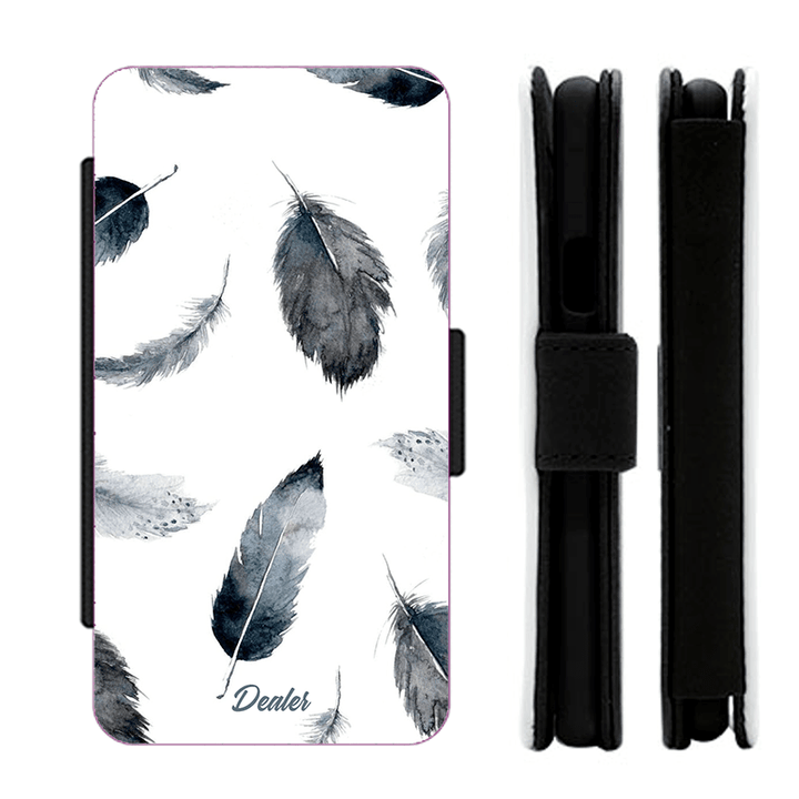 Housse de téléphone design plumes