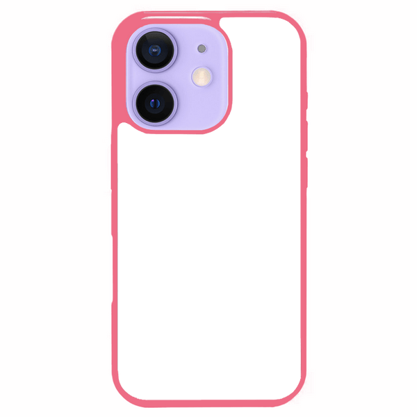Coque iPhone 12 personnalisée en silicone TPU souple – impression par presse thermique haute qualité – fabriquée en France – protection antichoc personnalisable – Dealer De Coque – coque sur-mesure avec photo  – protection antichoc originale pour iPhone 12 - Magenta - Silicone