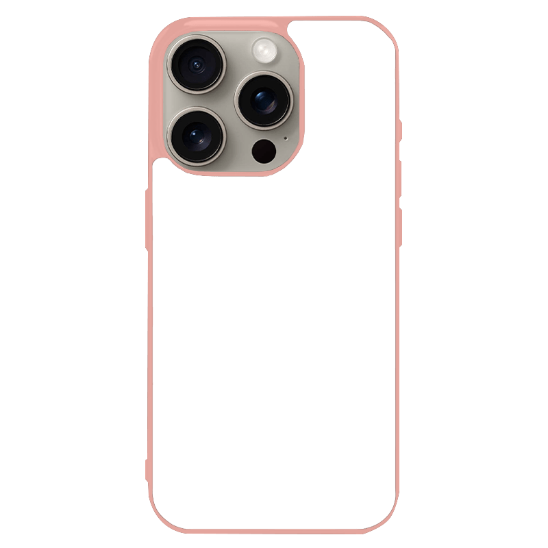 Coque iPhone 15 Pro personnalisée en silicone TPU souple – impression par presse thermique haute qualité – fabriquée en France – protection antichoc personnalisable – Dealer De Coque – coque sur-mesure avec photo  – protection antichoc originale pour iPhone 15 Pro - Rose - Silicone