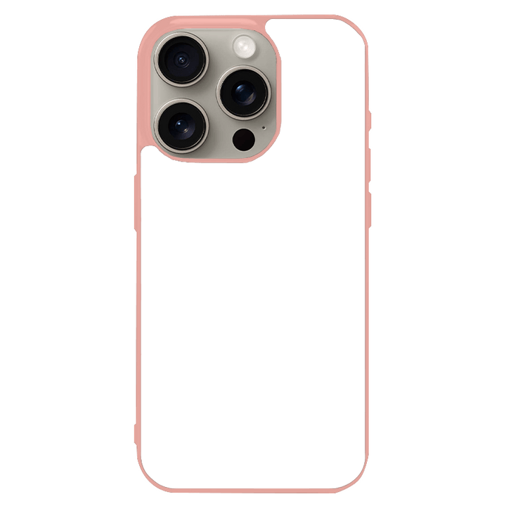Coque iPhone 15 Pro personnalisée en silicone TPU souple – impression par presse thermique haute qualité – fabriquée en France – protection antichoc personnalisable – Dealer De Coque – coque sur-mesure avec photo  – protection antichoc originale pour iPhone 15 Pro - Rose - Silicone