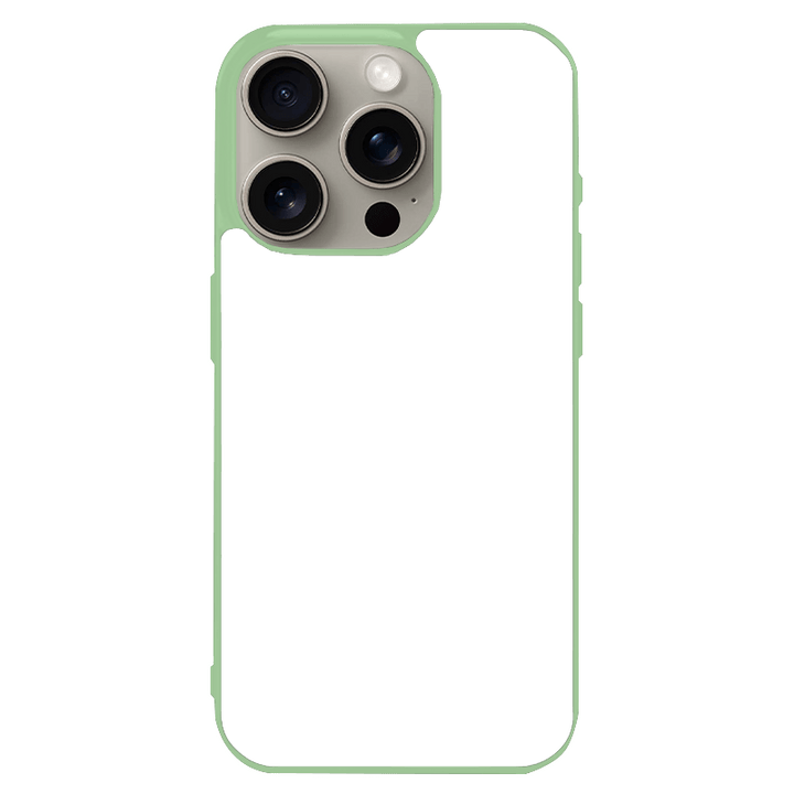 Coque iPhone 15 Pro personnalisée en silicone TPU souple – impression par presse thermique haute qualité – fabriquée en France – protection antichoc personnalisable – Dealer De Coque – coque sur-mesure avec photo  – protection antichoc originale pour iPhone 15 Pro - Vert d'eau - Silicone