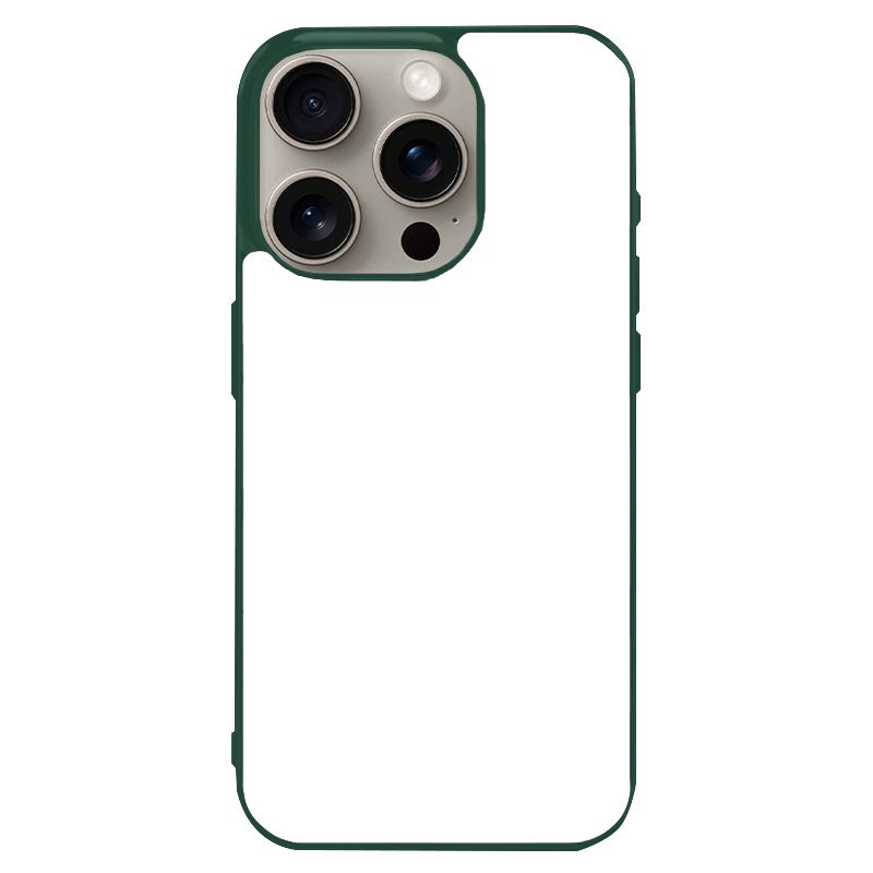 Coque iPhone 15 Pro personnalisée en silicone TPU souple – impression par presse thermique haute qualité – fabriquée en France – protection antichoc personnalisable – Dealer De Coque – coque sur-mesure avec photo  – protection antichoc originale pour iPhone 15 Pro - Vert - Silicone