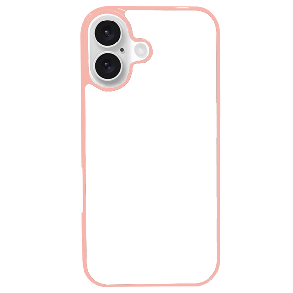 Coque iPhone 16 personnalisée en silicone TPU souple – impression par presse thermique haute qualité – fabriquée en France – protection antichoc personnalisable – Dealer De Coque – coque sur-mesure avec photo  – protection antichoc originale pour iPhone 16 - Rose - Silicone