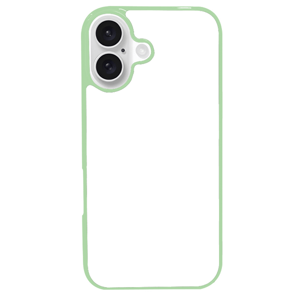 Coque iPhone 16 personnalisée en silicone TPU souple – impression par presse thermique haute qualité – fabriquée en France – protection antichoc personnalisable – Dealer De Coque – coque sur-mesure avec photo  – protection antichoc originale pour iPhone 16 - Vert d'eau - Silicone