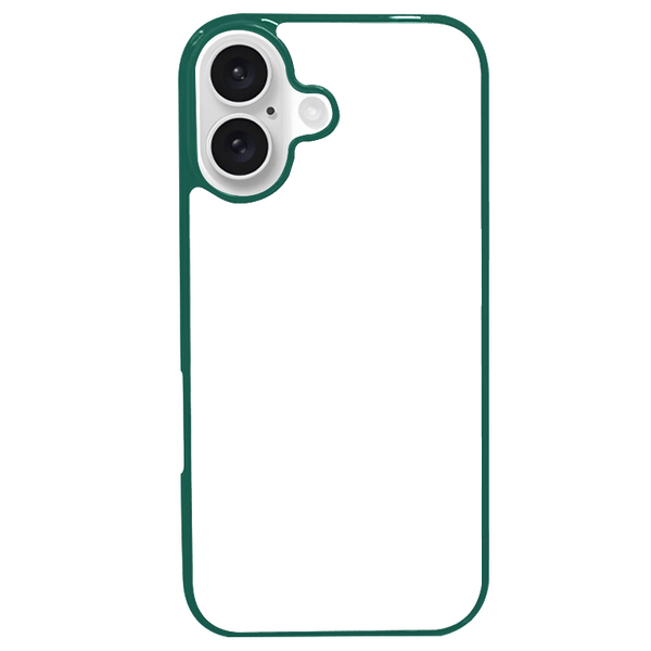 Coque iPhone 16 personnalisée en silicone TPU souple – impression par presse thermique haute qualité – fabriquée en France – protection antichoc personnalisable – Dealer De Coque – coque sur-mesure avec photo  – protection antichoc originale pour iPhone 16 - Vert - Silicone