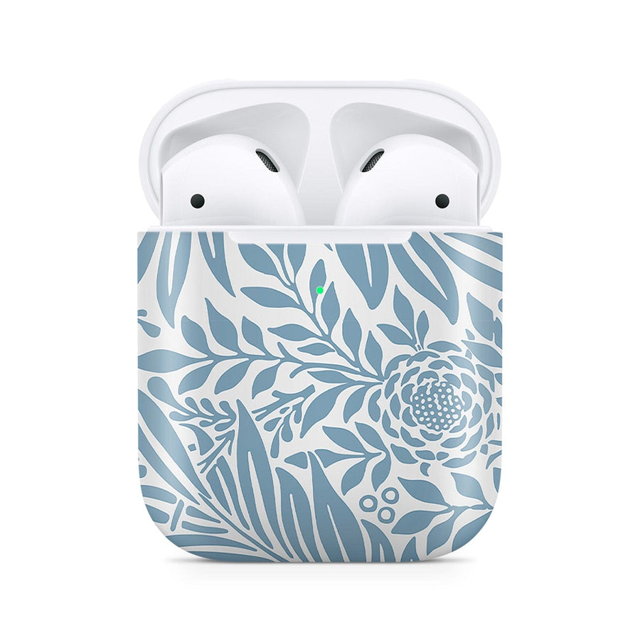 Dealer De Coque Coque AirPods AirPods 1e génération / 2e génération Coque AirPods Fleurs Bleues