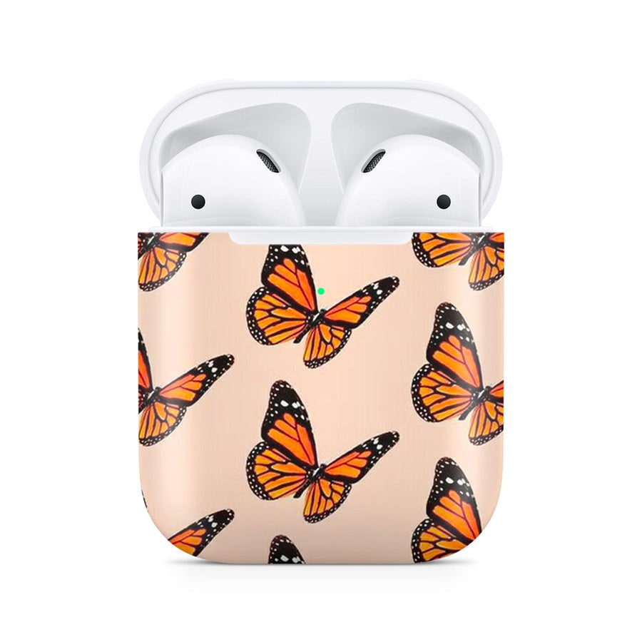 Dealer De Coque Coque AirPods AirPods 1e génération / 2e génération Coque AirPods Papillons orangés