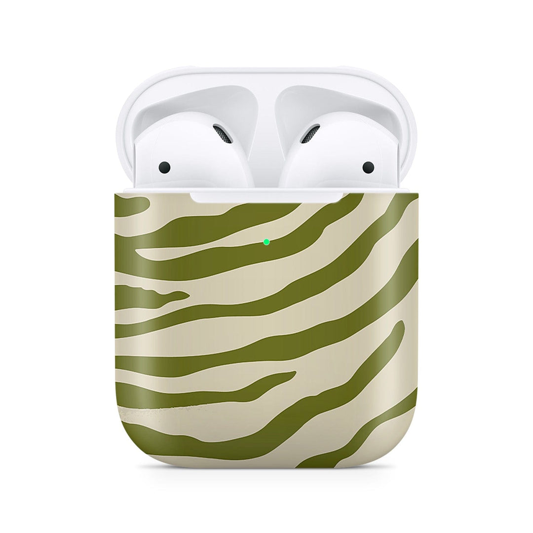 Dealer De Coque Coque AirPods AirPods 1e génération / 2e génération Coque AirPods Zèbre vert