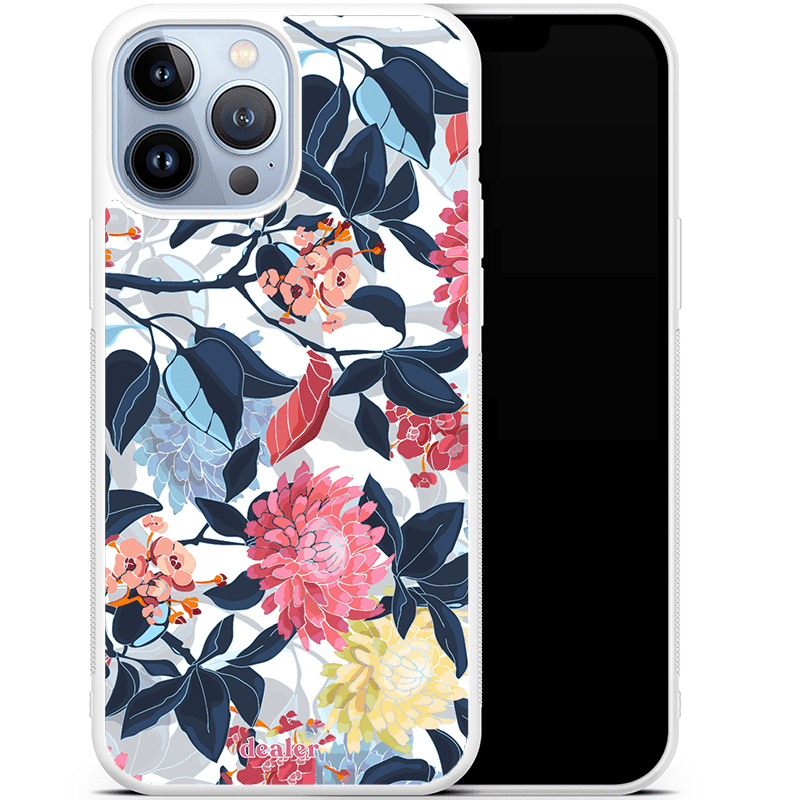 Dealer De Coque Coque antichocs Coque antichocs Fleurs roses bleues