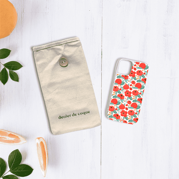 Dealer De Coque Coque antichocs Coque en silicone Anémones pour iPhone