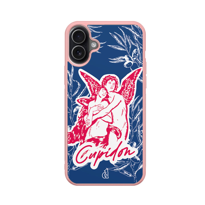 Coque rose clair Cupidon pour iPhone, Samsung, Xiaomi, Oppo, Google Pixel