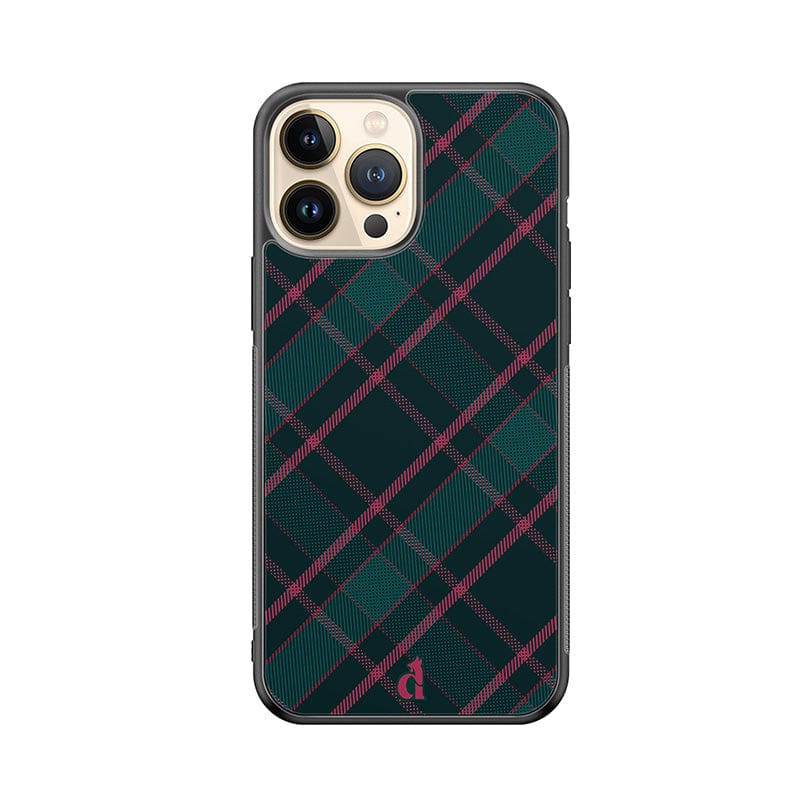 Dealer De Coque Coque design Coque en silicone Carreaux Vert pour iPhone