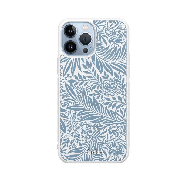 Dealer De Coque Coque design Coque en silicone Fleurs bleues pour iPhone