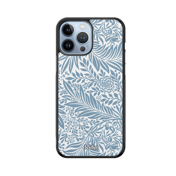 Dealer De Coque Coque design Coque en silicone Fleurs bleues pour iPhone