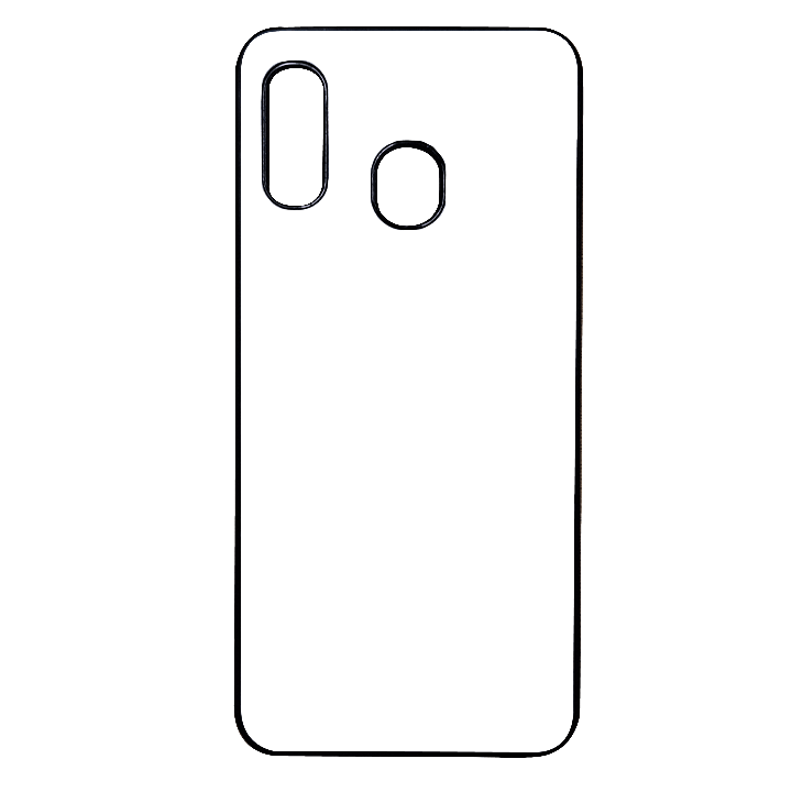 Dealer de Coque Coque personnalisée Noir Coque personnalisée Samsung Galaxy A20 en silicone