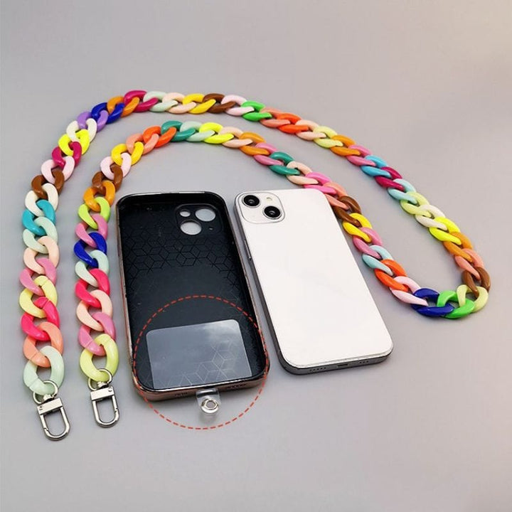 Dealer De Coque Cordon Chaîne colorée pour téléphone