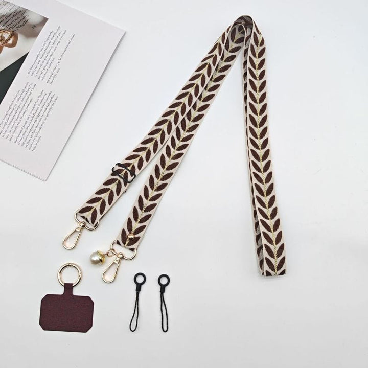 Dealer De Coque Cordon Marron Bandoulière colorée