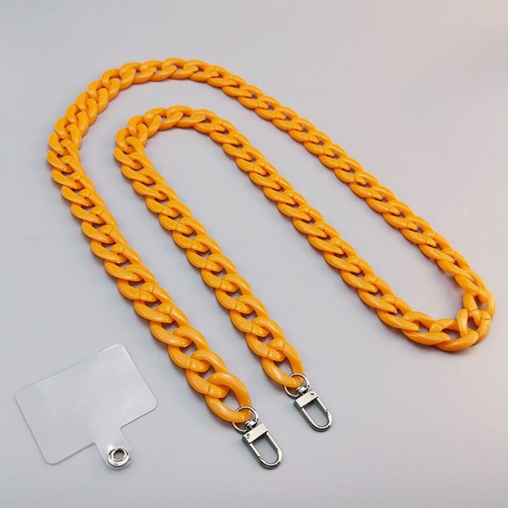 Dealer De Coque Cordon Orange Chaîne colorée pour téléphone