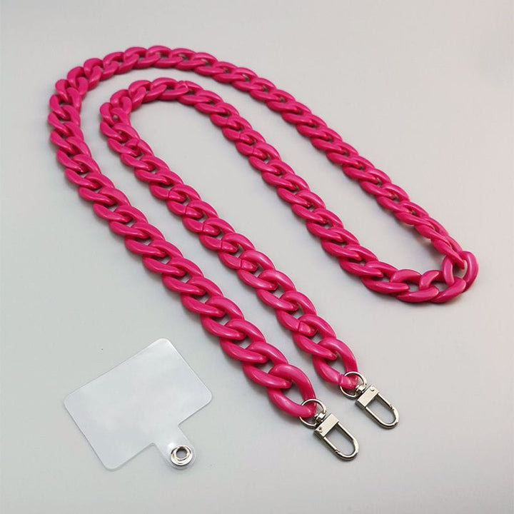 Dealer De Coque Cordon Rose Chaîne colorée pour téléphone