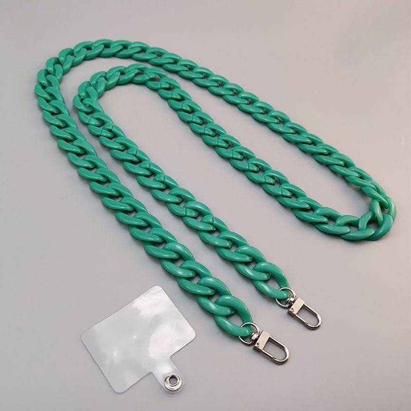 Dealer De Coque Cordon Vert Chaîne colorée pour téléphone
