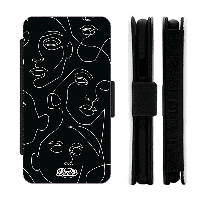 Etui personnalisé pour iPhone Samsung Xiaomi visages abstraits