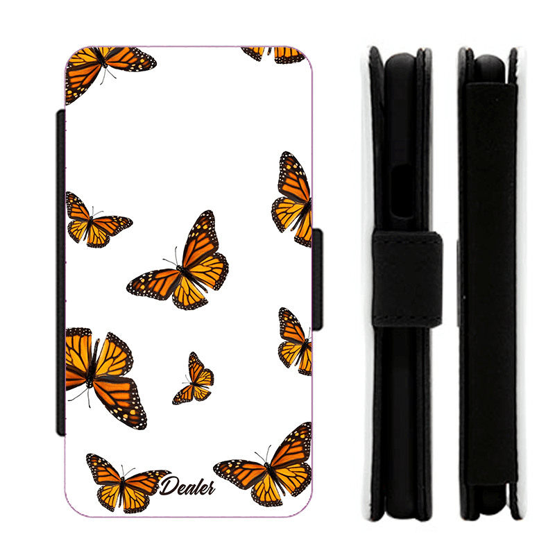 Coque de téléphone pour ado papillons orange