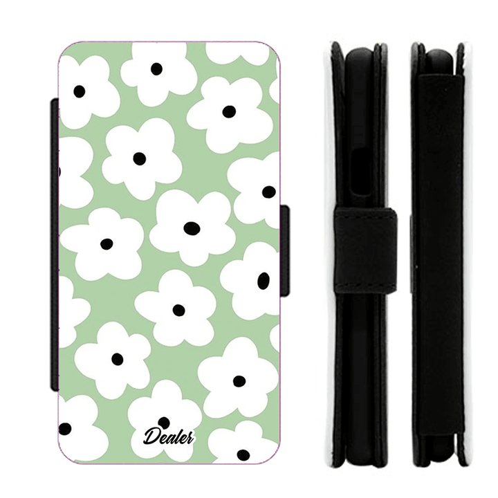 Etui retro Green Floral dealer de coque