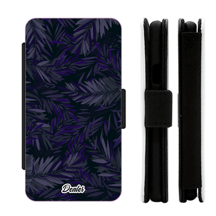 Dealer de coque Etui Feuille Etui Violet Leaves